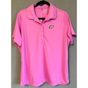 Nike Golf Dri Fit Polo Shirt Women  2XL Pink Tour Performance‎ 100% Polyester